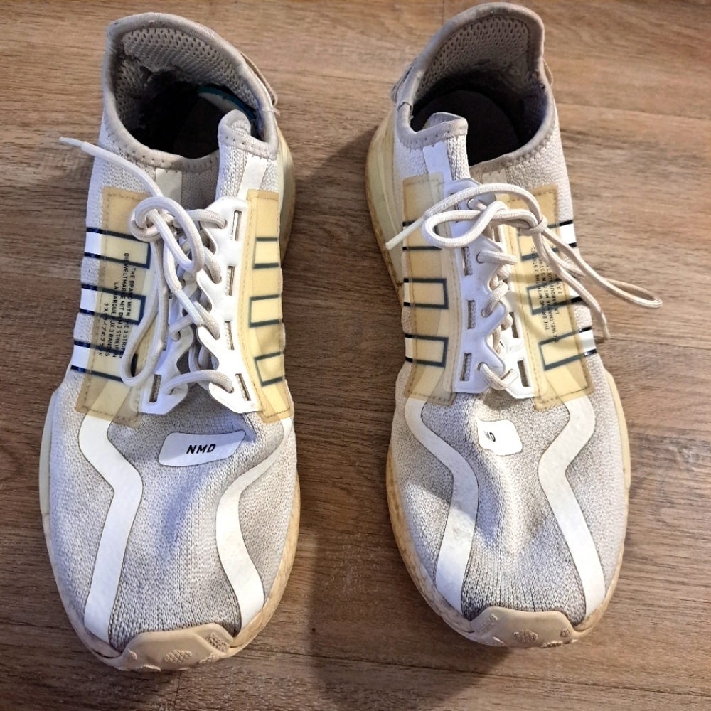 Adidas NMD R1 V2 White Black Men's Athletic Shoes